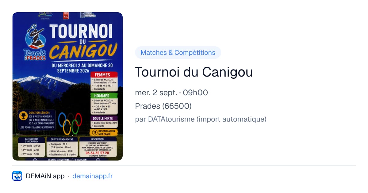 Tournoi du Canigou — Prades