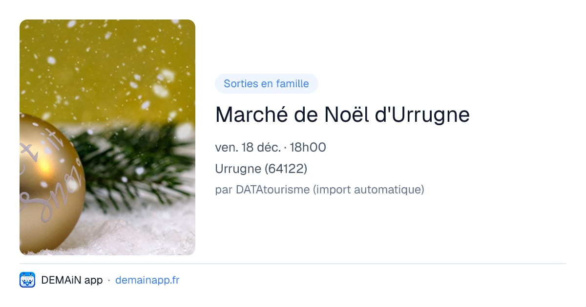 Marché de Noël d'Urrugne — Urrugne