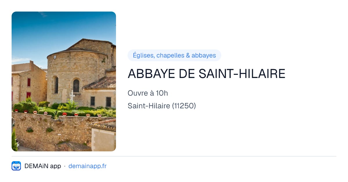 ABBAYE DE SAINT-HILAIRE — Saint-Hilaire