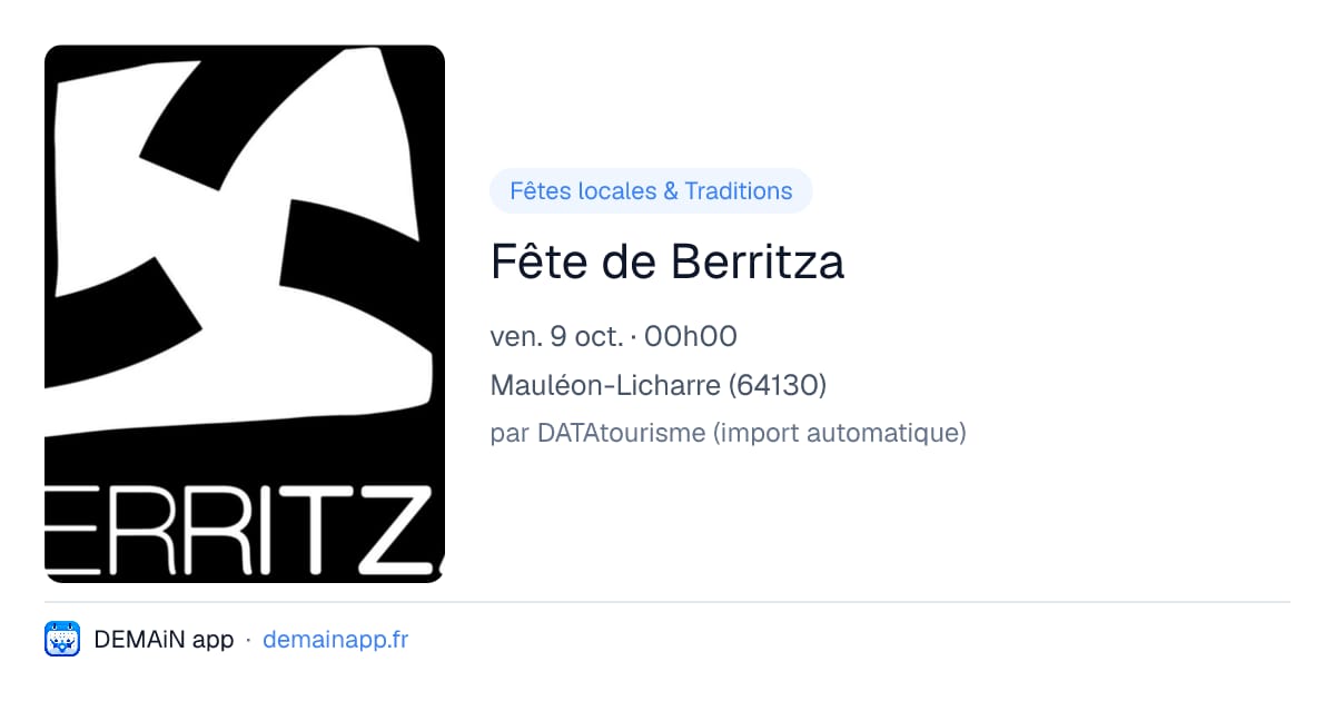 Fête de Berritza — Mauléon-Licharre