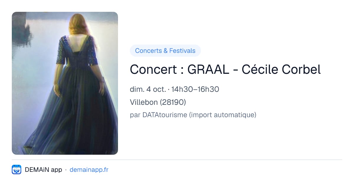 Concert : GRAAL - Cécile Corbel — Villebon