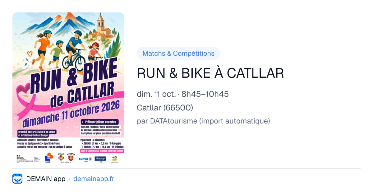 RUN & BIKE À CATLLAR — Catllar