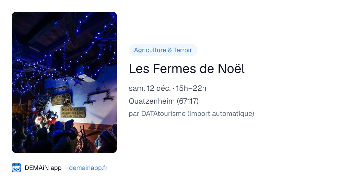 Les Fermes de Noël — Quatzenheim