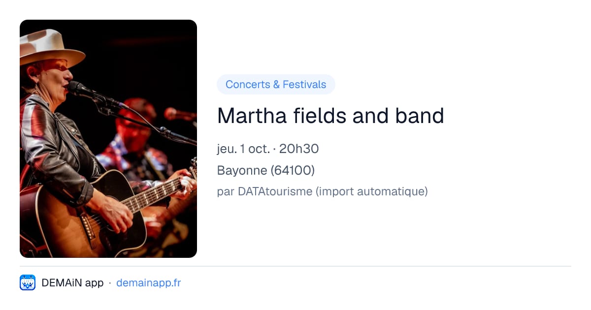 Martha fields and band — Bayonne