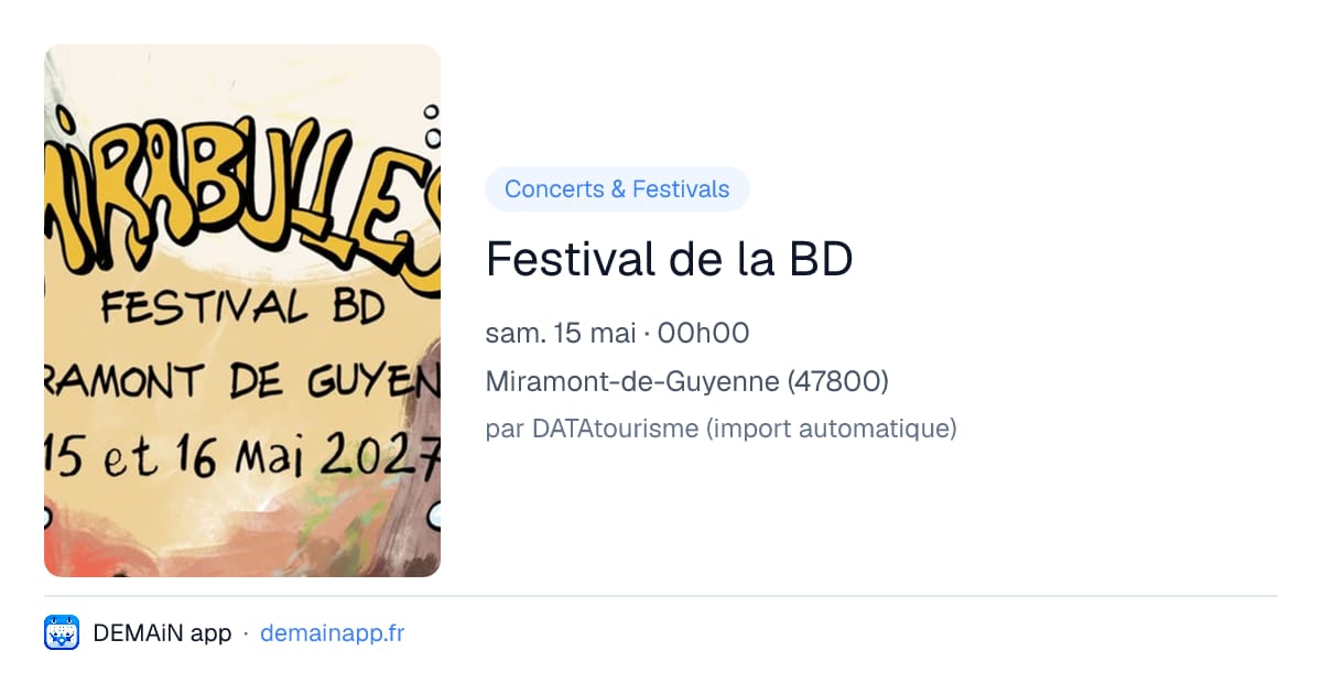 Festival de la BD — Miramont-de-Guyenne