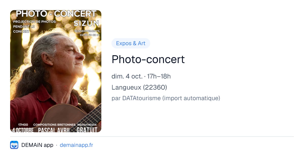 Photo-concert — Langueux