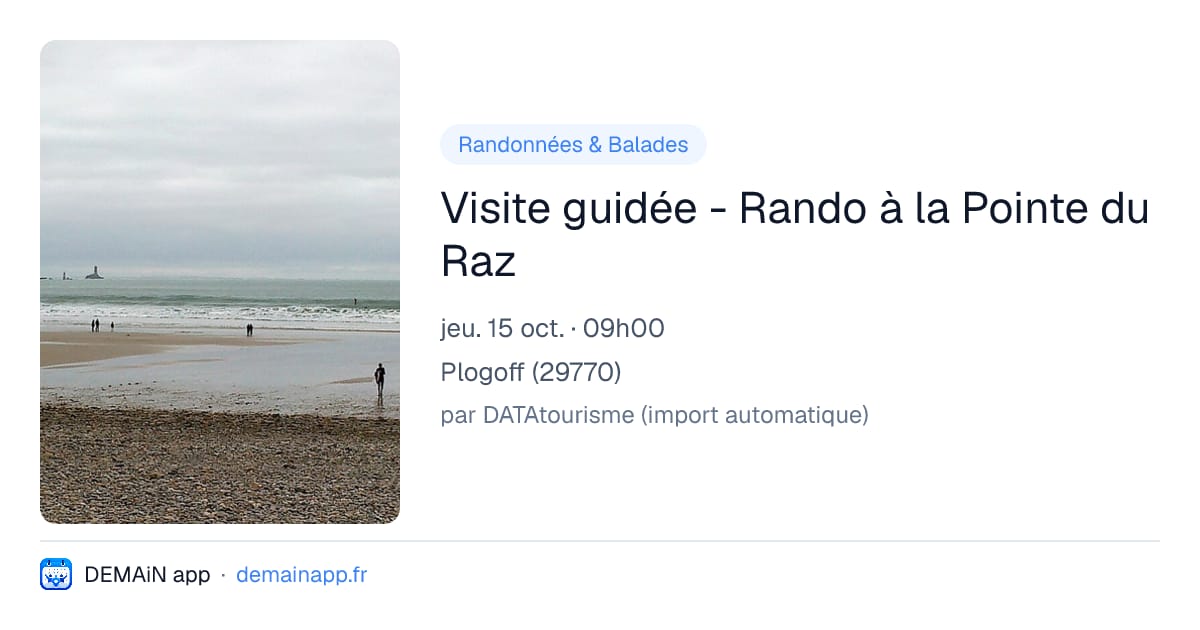 Visite guidée - Rando à la Pointe du Raz — Plogoff