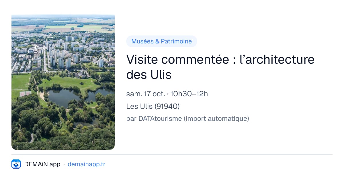 Visite commentée : l’architecture des Ulis — Les Ulis