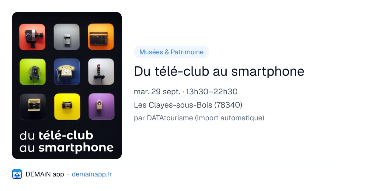 Du télé-club au smartphone — Les Clayes-sous-Bois