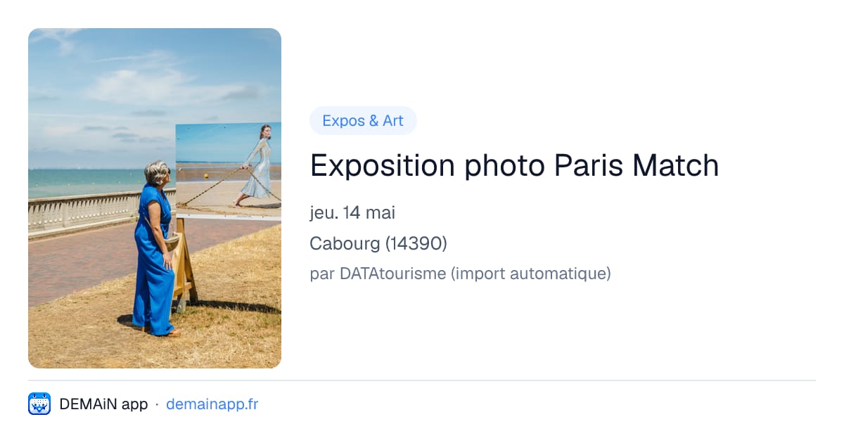Exposition photo Paris Match — Cabourg