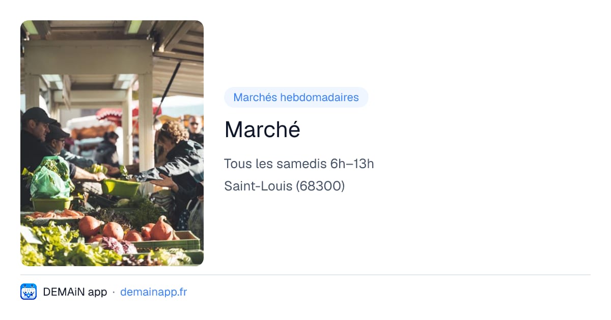 Marché — Saint-Louis