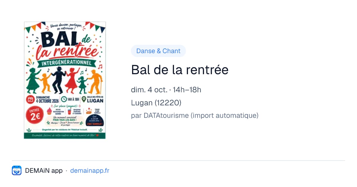 Bal de la rentrée — Lugan