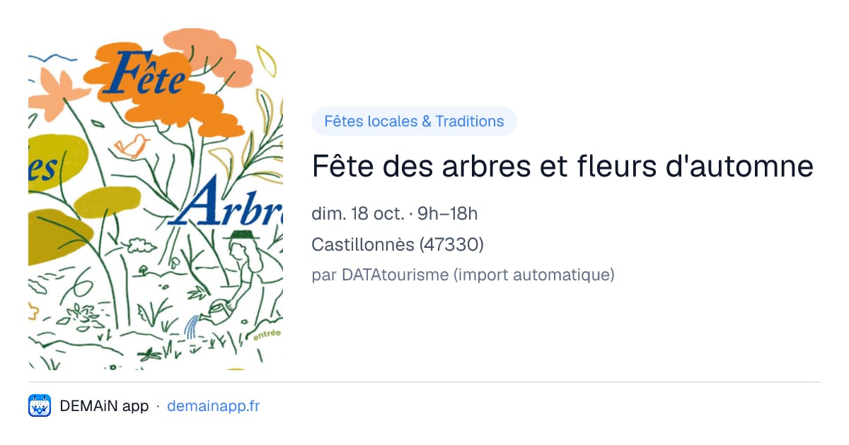 Fête des arbres et fleurs d'automne — Castillonnès