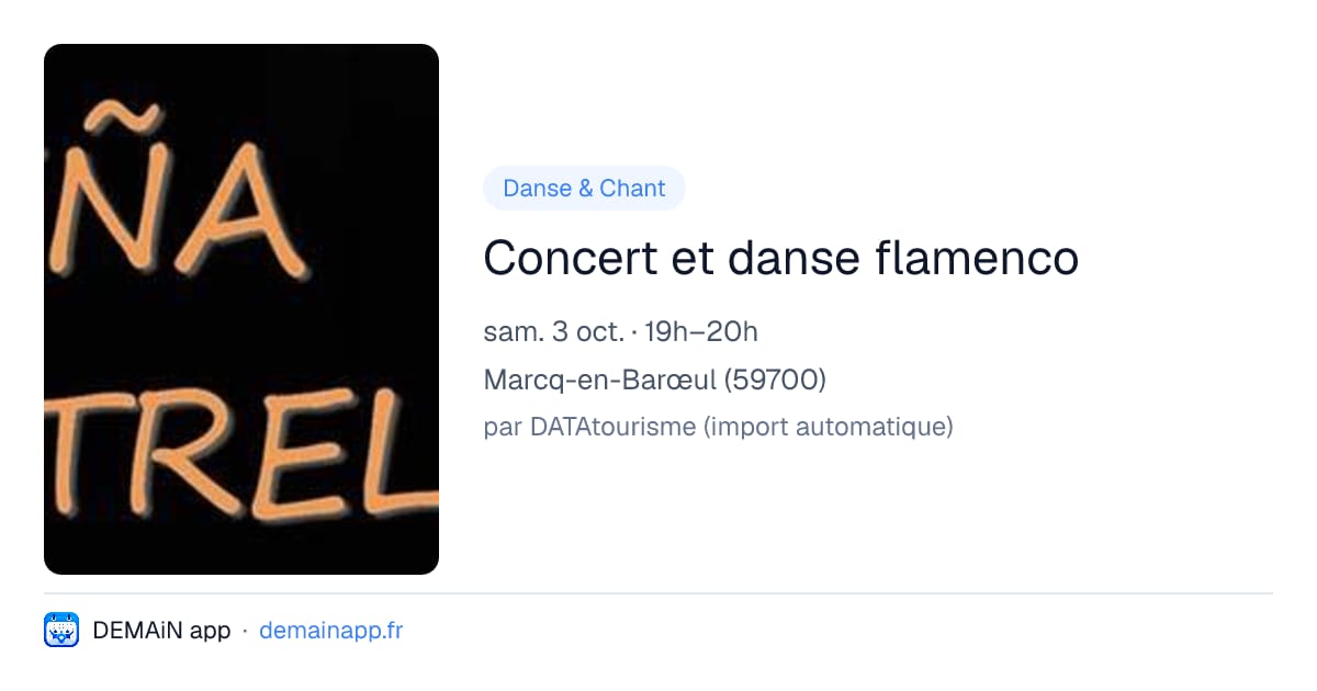 Concert et danse flamenco — Marcq-en-Barœul