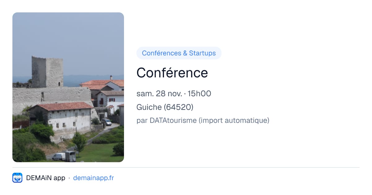 Conférence — Guiche