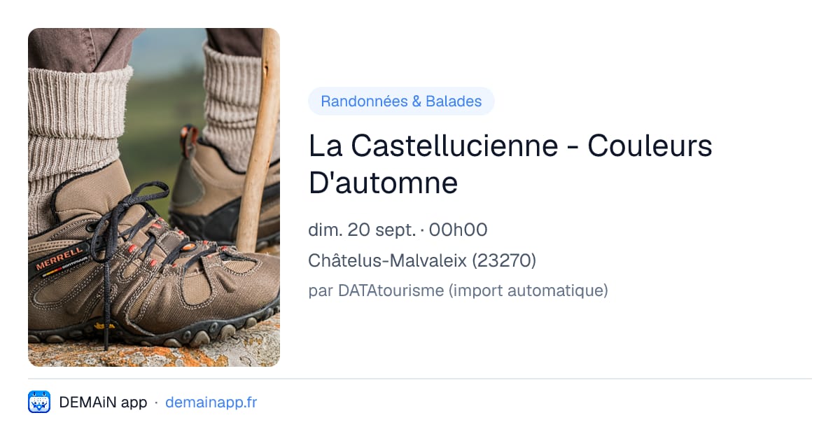 La Castellucienne - Couleurs D'automne — Châtelus-Malvaleix