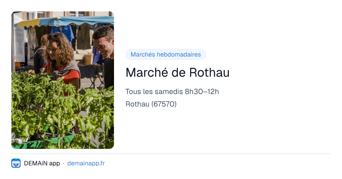 Marché de Rothau — Rothau