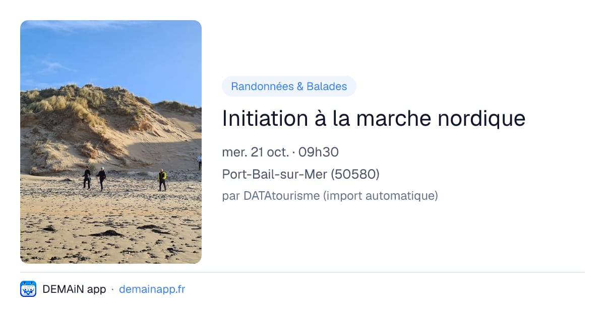 Initiation à la marche nordique — Port-Bail-sur-Mer