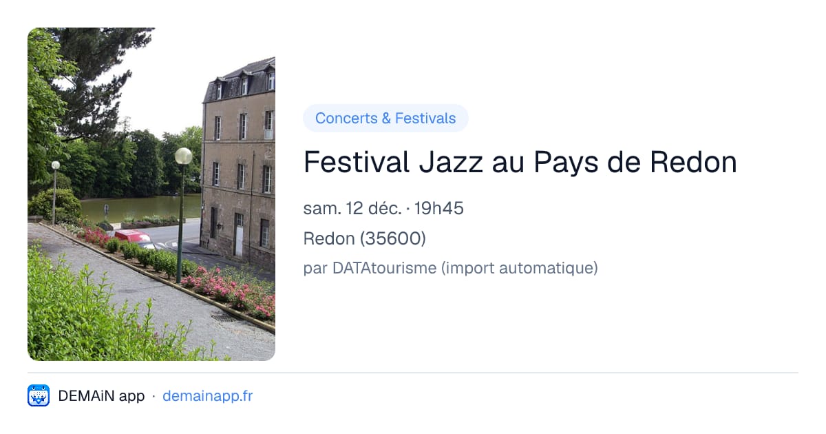 Festival Jazz au Pays de Redon — Redon