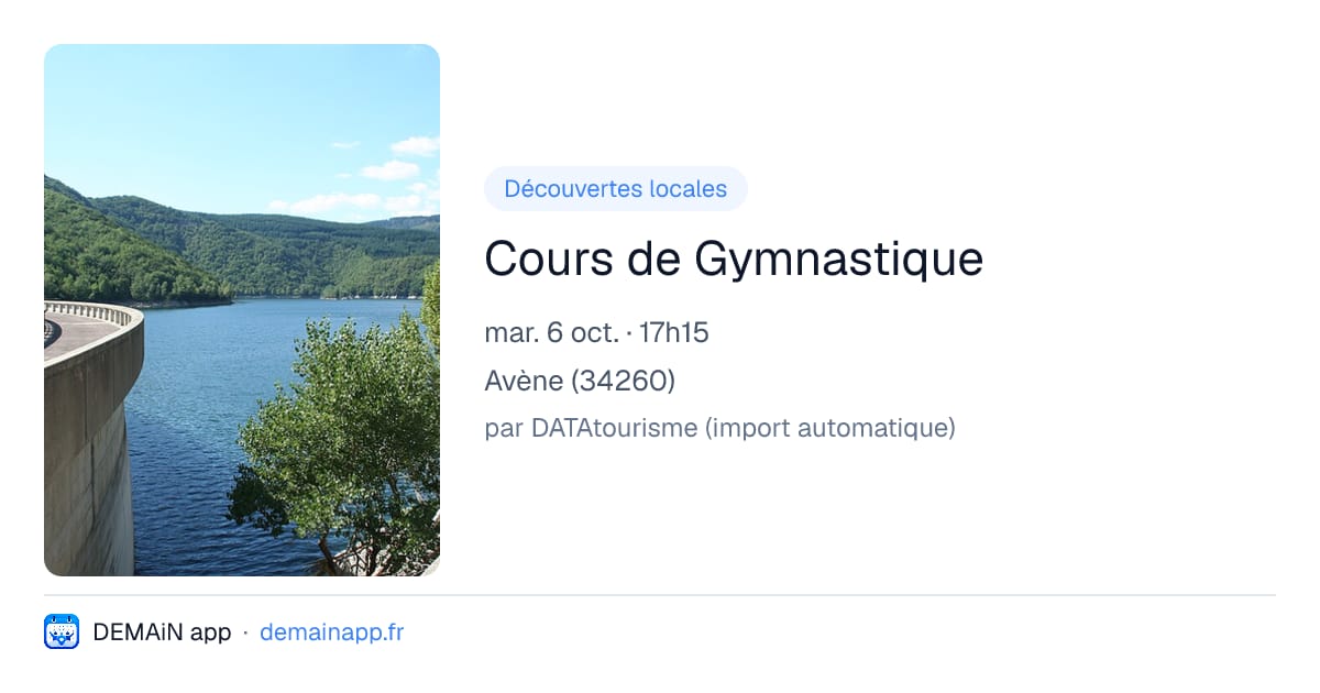 Cours de Gymnastique — Avène