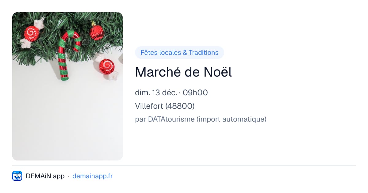 Marché de Noël — Villefort