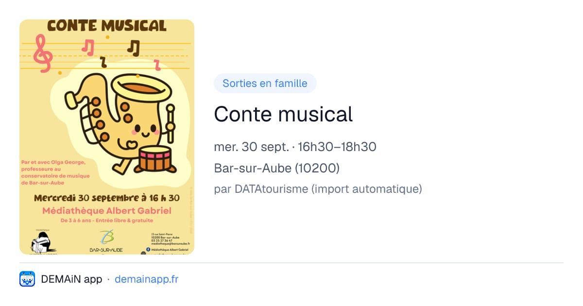 Conte musical — Bar-sur-Aube