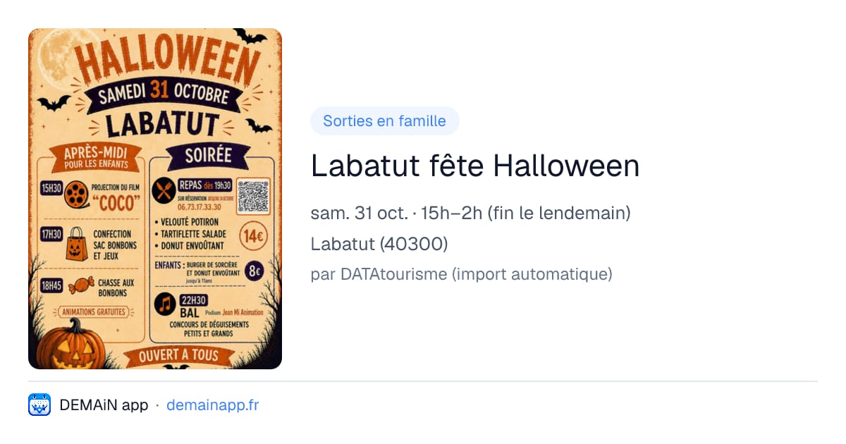 Labatut fête Halloween — Labatut