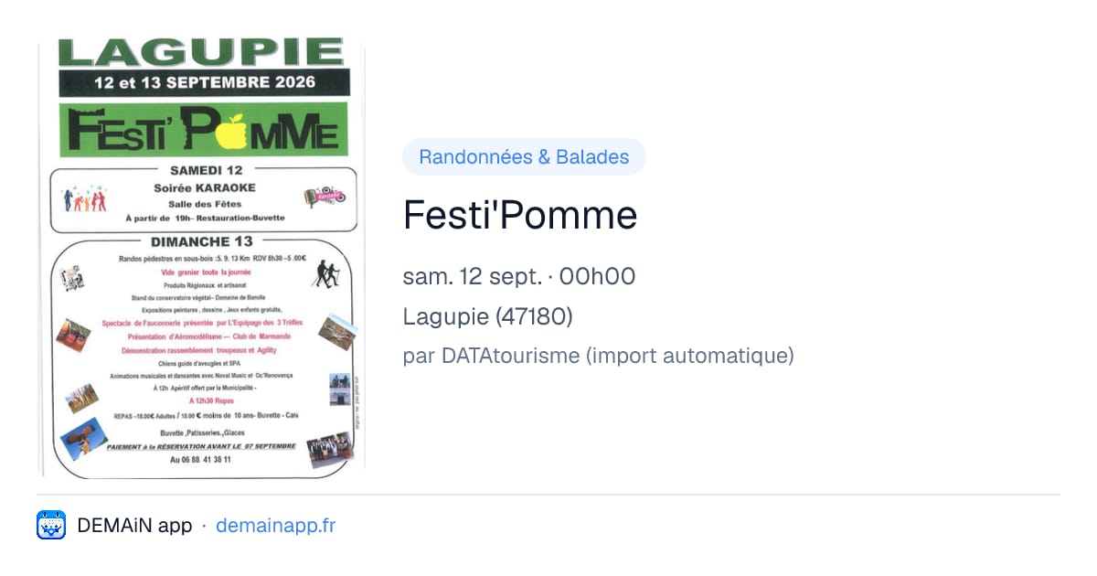 Festi'Pomme — Lagupie