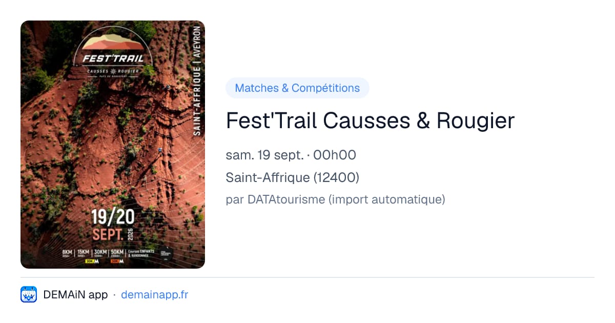 Fest'Trail Causses & Rougier — Saint-Affrique
