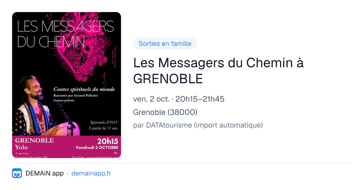 Les Messagers du Chemin à GRENOBLE — Grenoble