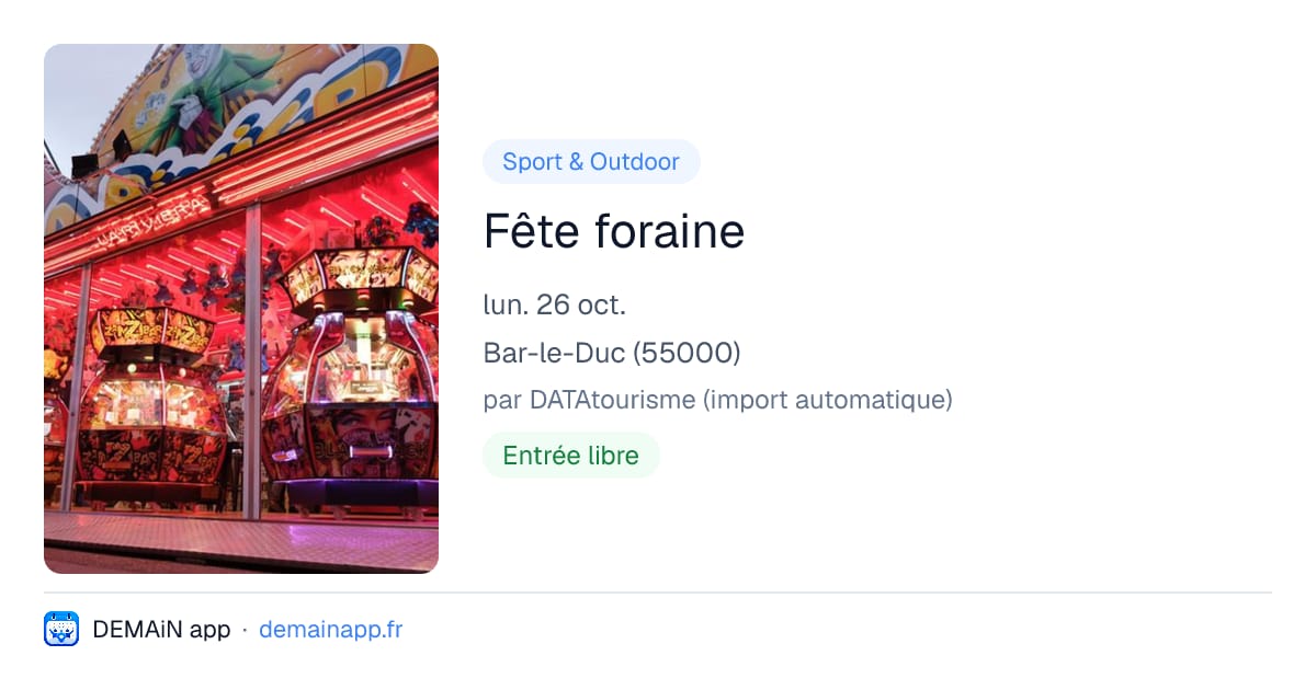 Fête foraine — Bar-le-Duc