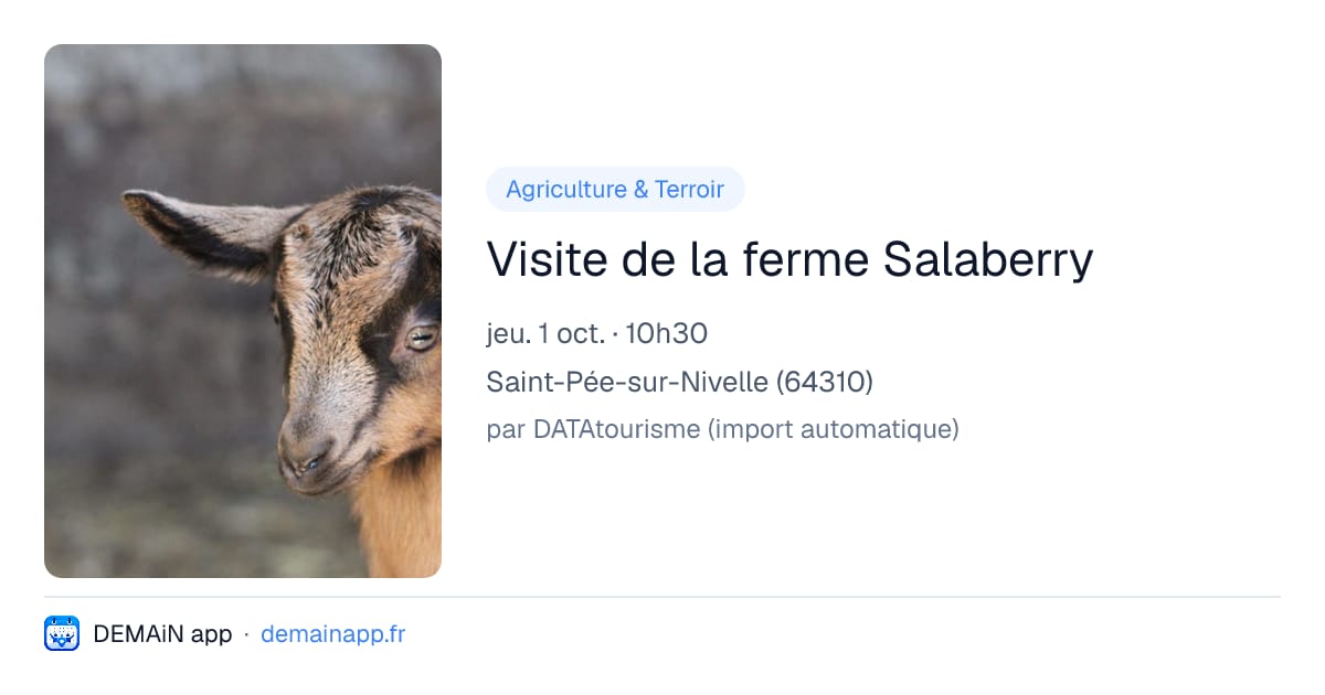 Visite de la ferme Salaberry — Saint-Pée-sur-Nivelle