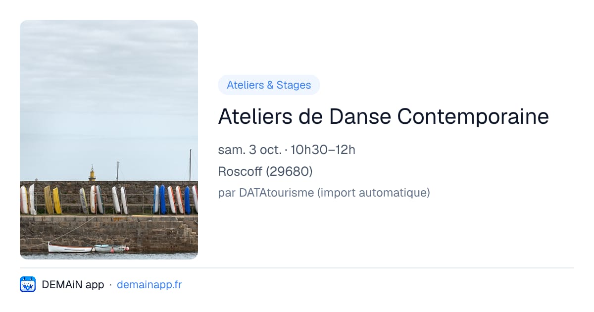 Ateliers de Danse Contemporaine — Roscoff