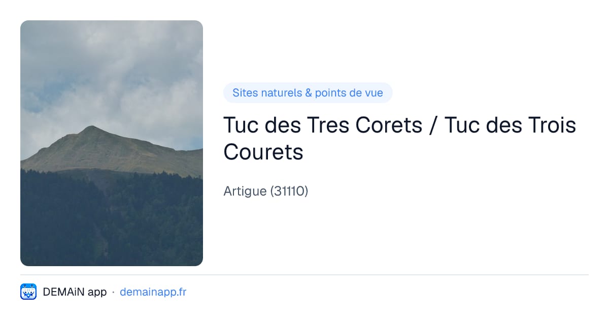 Tuc des Tres Corets / Tuc des Trois Courets — Artigue