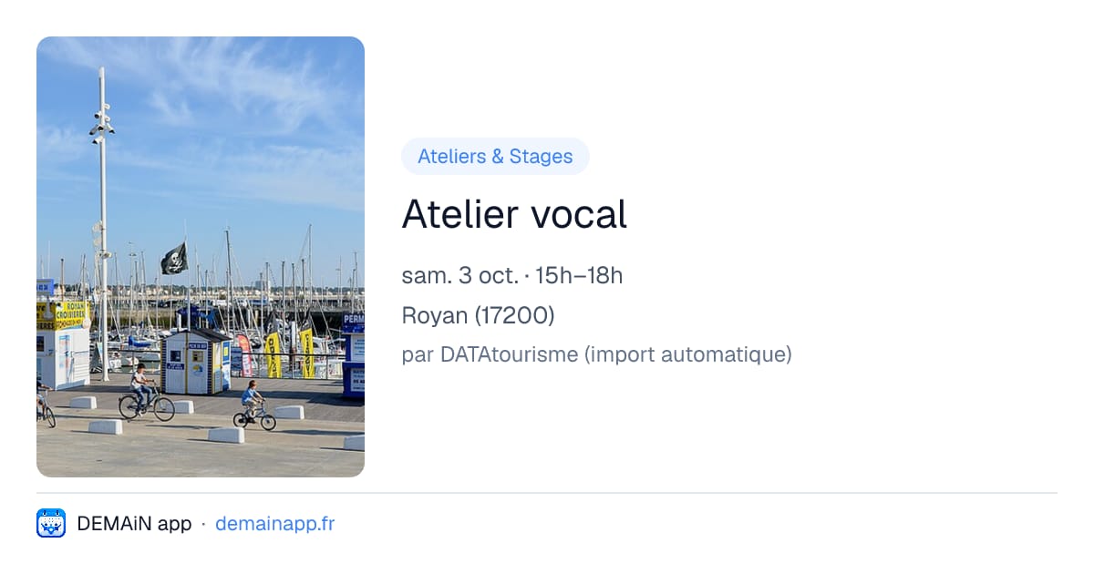 Atelier vocal — Royan
