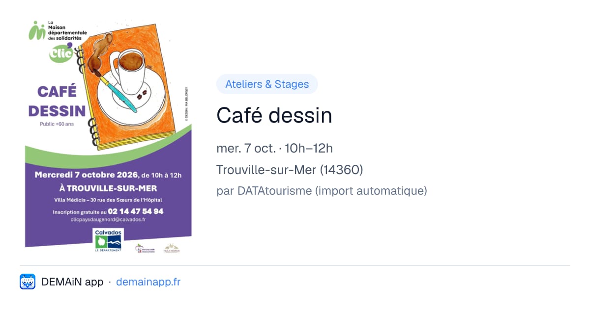 Café dessin — Trouville-sur-Mer