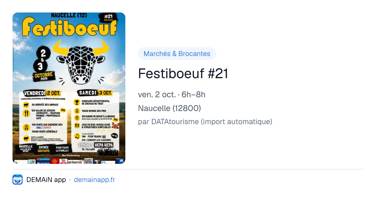Festiboeuf #21 — Naucelle