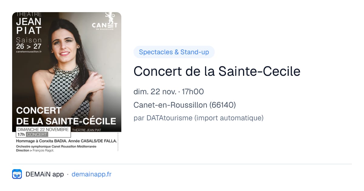 Concert de la Sainte-Cecile — Canet-en-Roussillon