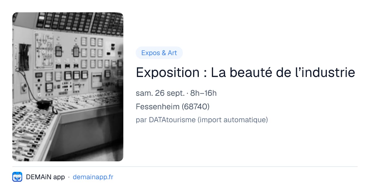 Exposition : La beauté de l’industrie — Fessenheim