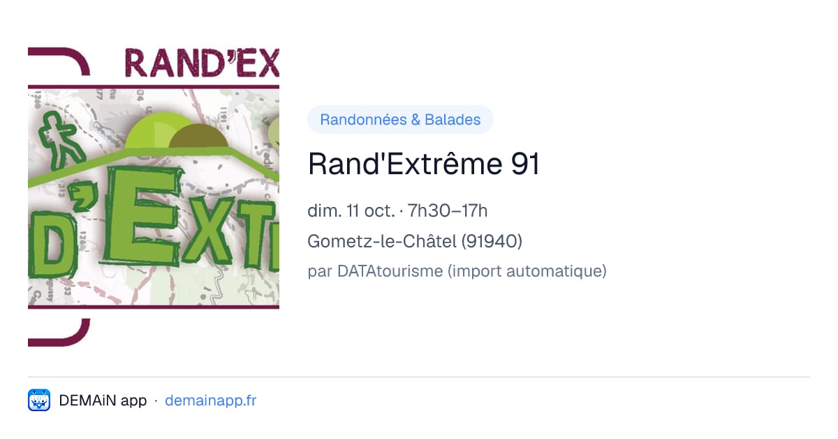 Rand'Extrême 91 — Gometz-le-Châtel