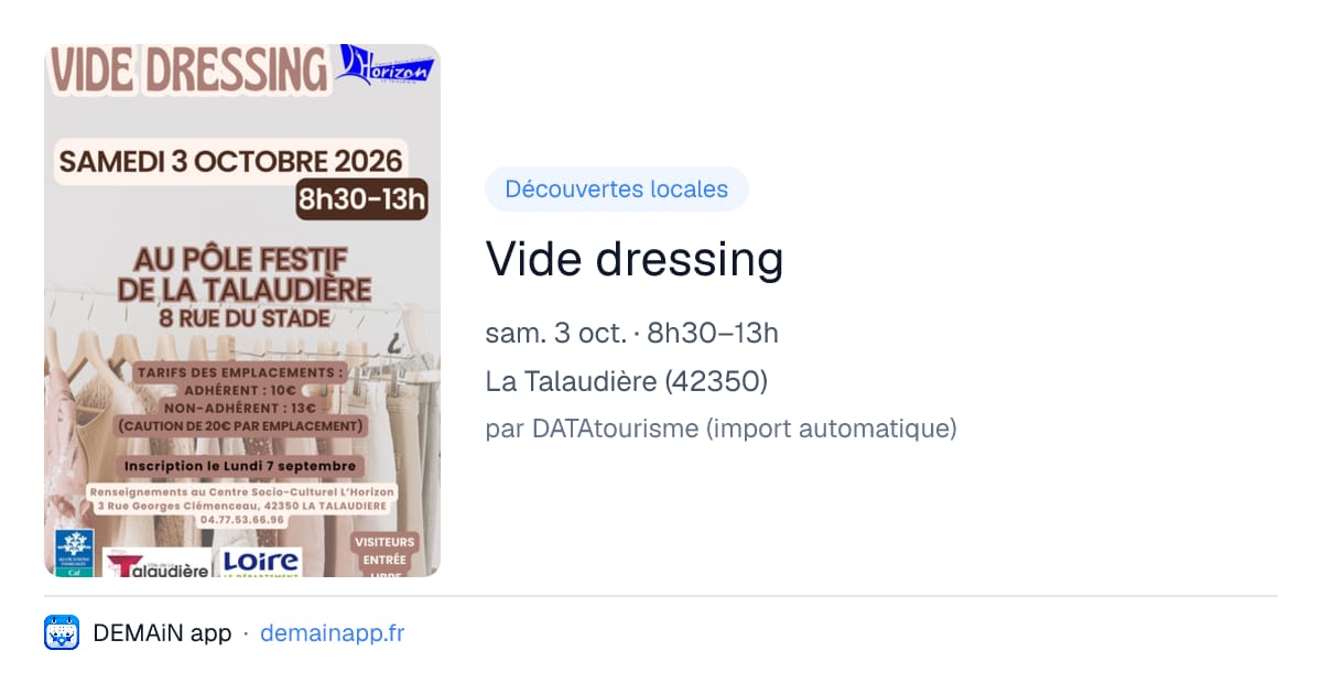 Vide dressing — La Talaudière