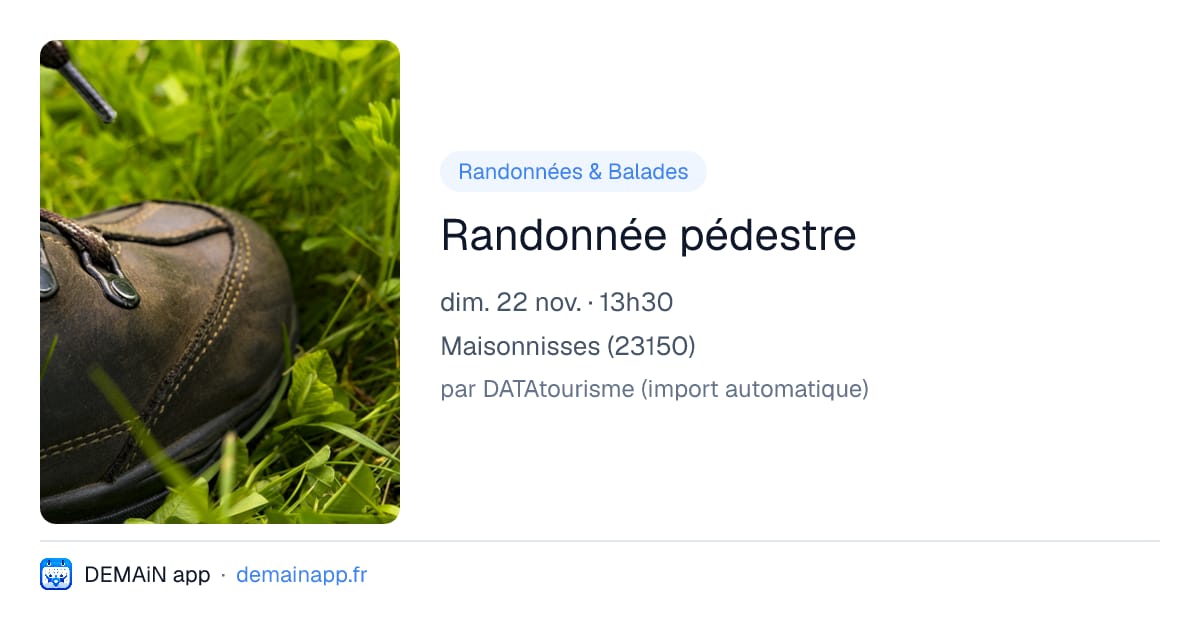 Randonnée pédestre — Maisonnisses
