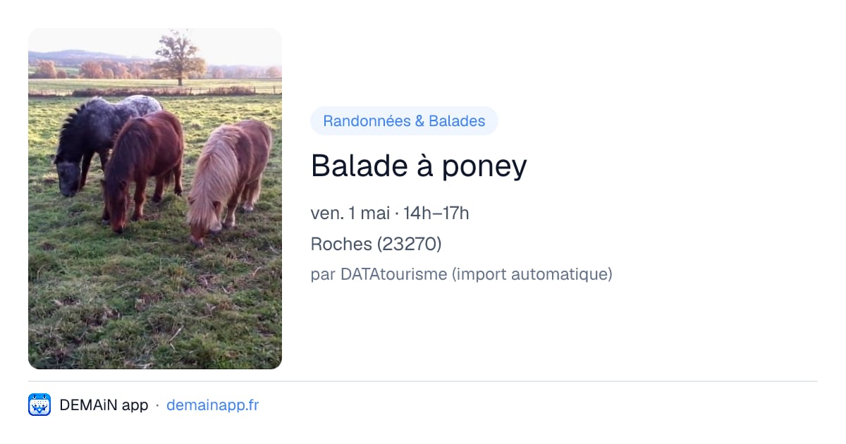 Balade à poney — Roches