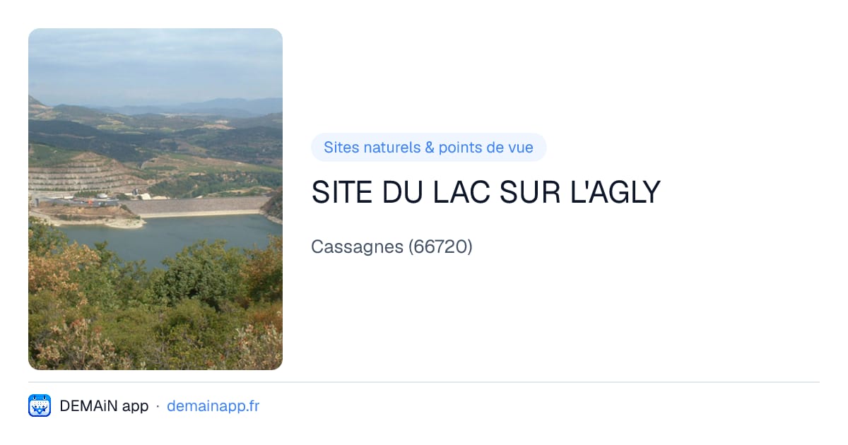 SITE DU LAC SUR L'AGLY — Cassagnes