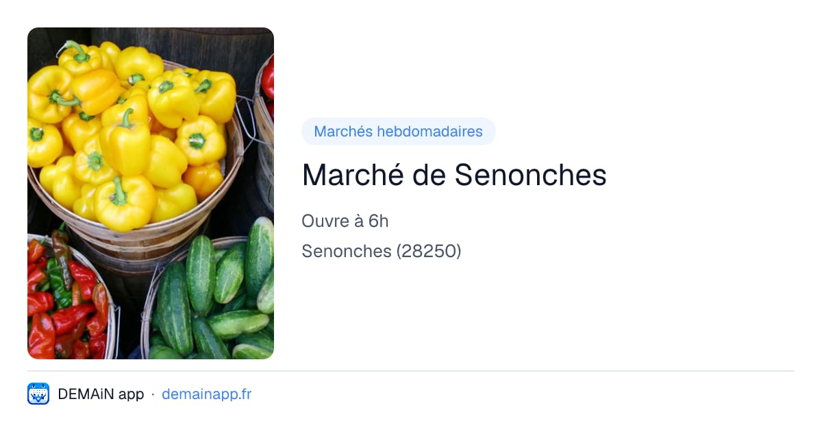 Marché de Senonches — Senonches