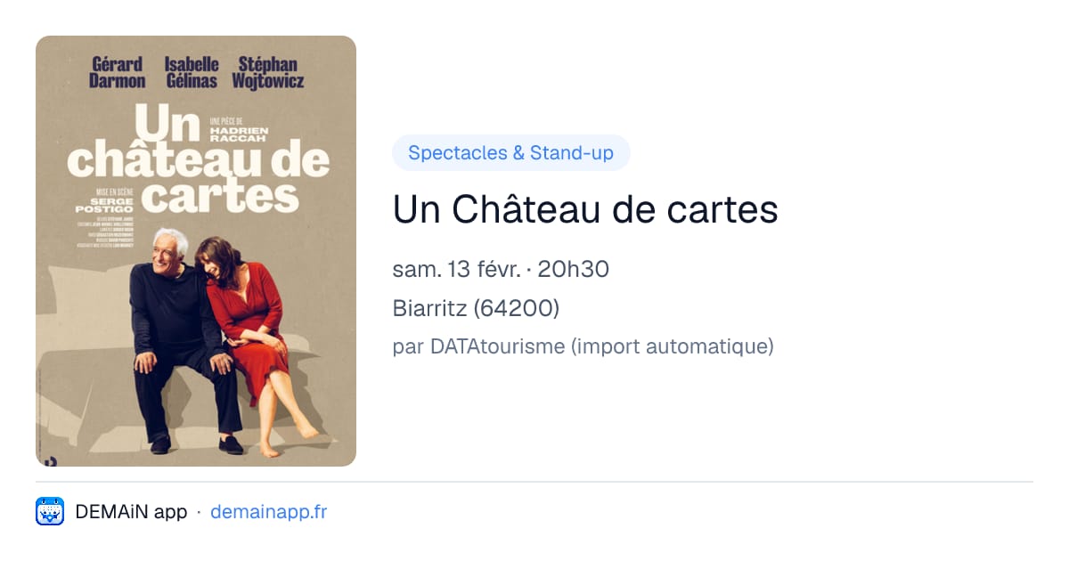 Un Château de cartes — Biarritz