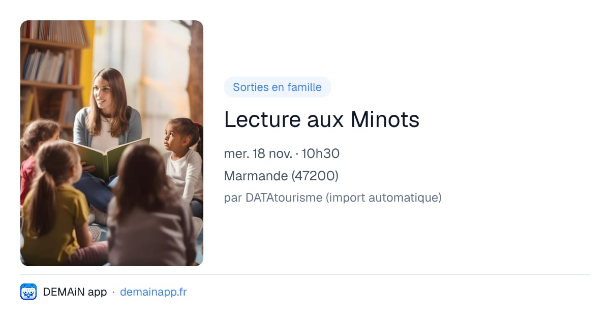 Lecture aux Minots — Marmande
