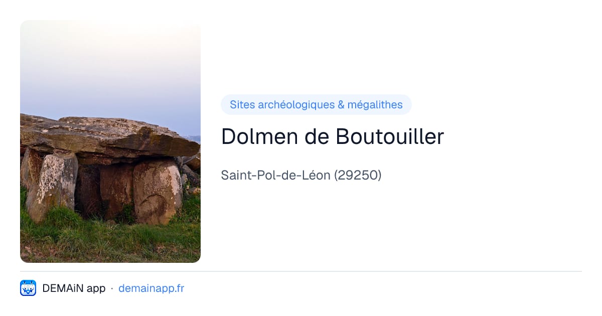 Dolmen de Boutouiller — Saint-Pol-de-Léon