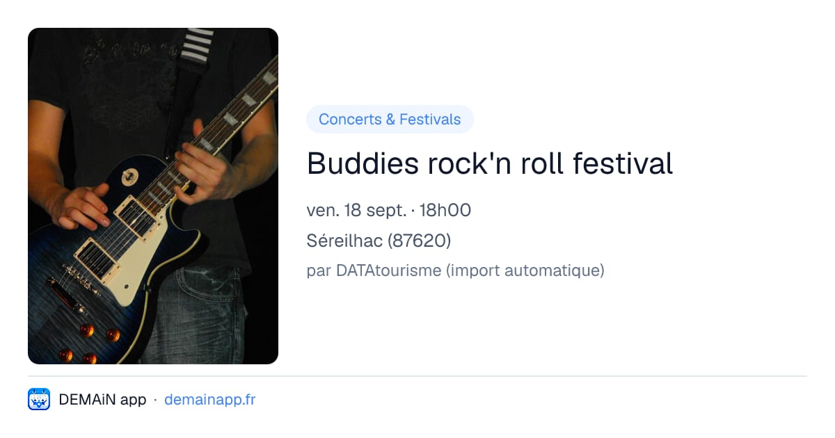 Buddies rock'n roll festival — Séreilhac