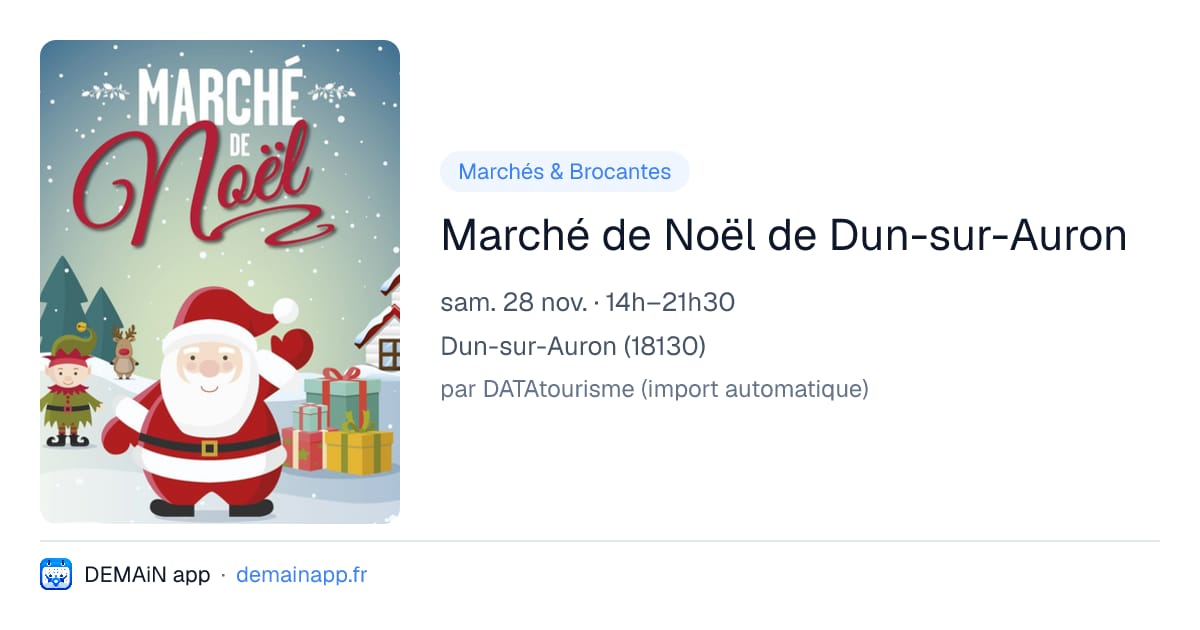Marché de Noël de Dun-sur-Auron — Dun-sur-Auron